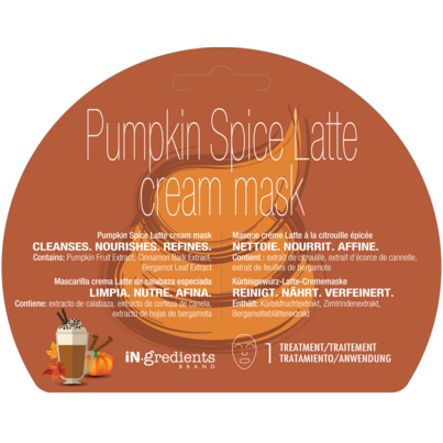 Masque BAR IN.gredients Pumpkin Spice Latte Cream Face Mask