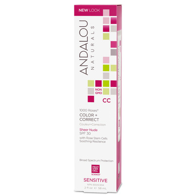 ANDALOU Naturals 1000 Roses CC Colour And Correct Cream Sheer Beige SPF 30