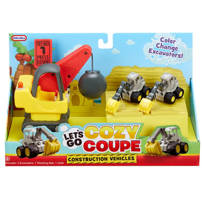 Little Tikes Let's Go Cozy Coupe Construction Vehicles