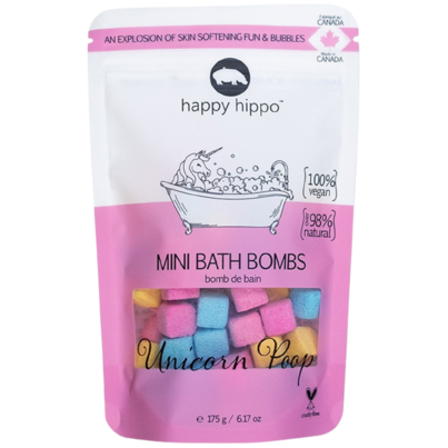 Happy Hippo Mini Bath Bombs Unicorn Poop