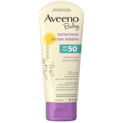 Aveeno Baby Sensitive Skin Mineral Sunscreen SPF 50