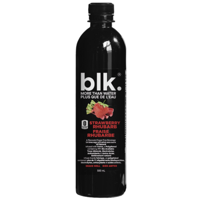 Blk. Fulvic Infused Water Strawberry Rhubarb