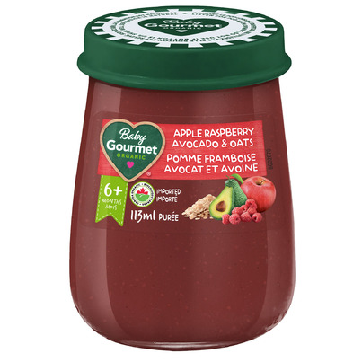 Baby Gourmet Organic Baby Food Jar Apple Raspberry Avocado & Oats