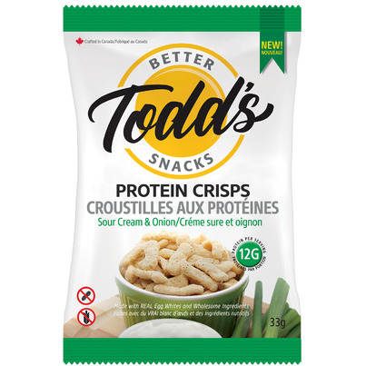 Todd's Better Snacks Protein Crisps Sour Cream & Onion