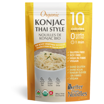 Better Than Noodles Organic Konjac Thai Style Root Vegetable Noodles