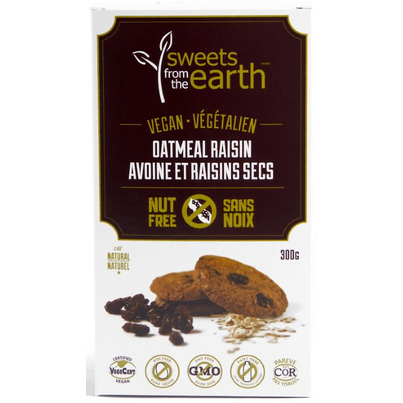 Sweets From The Earth Nut Free Oatmeal Raisin Cookies