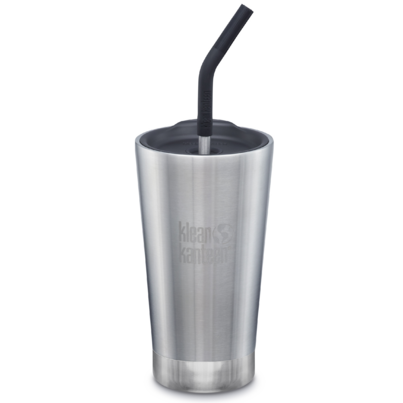 Klean Kanteen Insulated Tumbler With Lid And Straw Brushed Stainless
