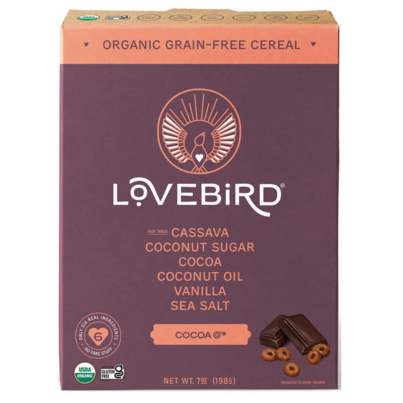 Lovebird Organic Grain-Free Cereal Cocoa