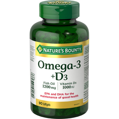 Nature's Bounty Omega 3 Fish Oil Plus Vitamin D