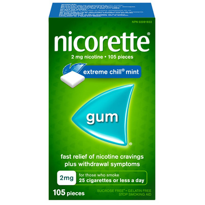 Nicorette Gum Extreme Chill Mint 2mg