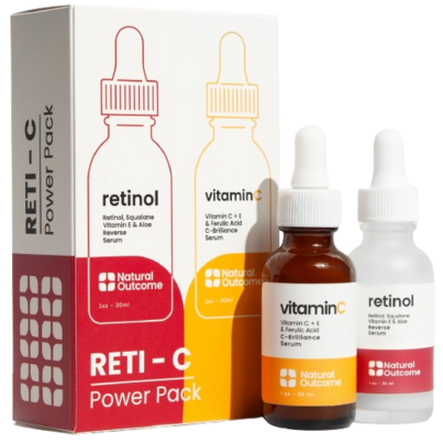 Natural Outcome Retinol + Vitamin C Serum Set