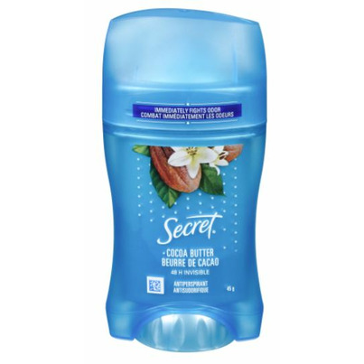 Secret Invisible Solid Antiperspirant And Deodorant Cocoa Butter