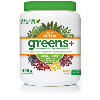 Genuine Health Daily Detox Greens+ Green Apple