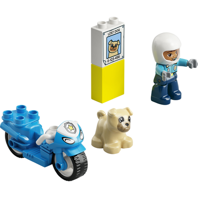 LEGO DUPLO Rescue Police Motorcycle Building Toy