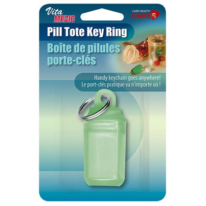 Card Health Cares VitaMedic Pill Tote Key Ring