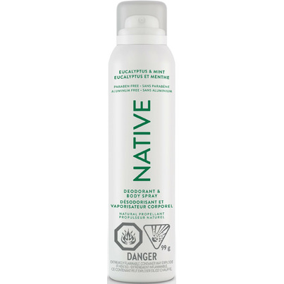 Native Deodorant & Body Spray Eucalyptus & Mint