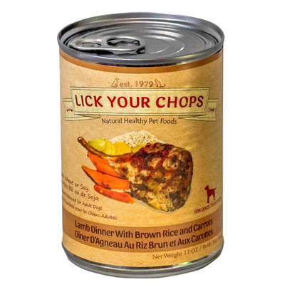 Lick Your Chops Lamb & Brown Rice Dinner For Dogs Can