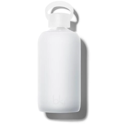 Bkr Glass Water Bottle Frost White
