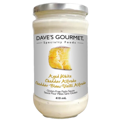 Dave's Gourmet Gluten Free Pasta Sauce Aged White Cheddar Alfredo