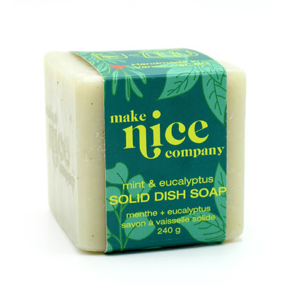 Make Nice Company Mint + Eucalyptus Solid Dish Soap
