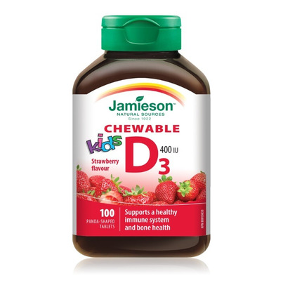 Jamieson Chewable Vitamin D For Kids Strawberry
