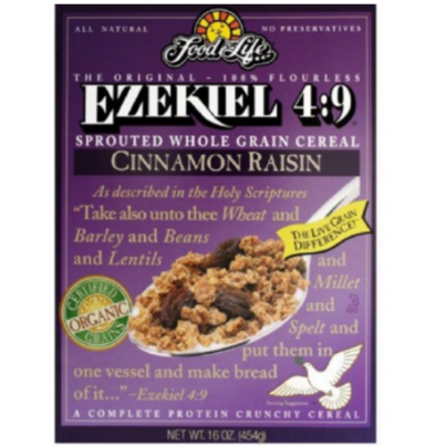 Food For Life Ezekie 4:9 Sprouted Crunchy Cereal Cinnamon Raisin