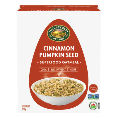 Nature's Path Qi'a Gluten Free Oatmeal Cinnamon Pumpkin Seed