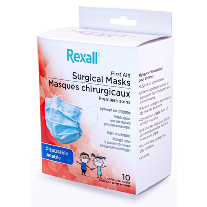 Rexall First Aid Kids Disposable Surgical Masks