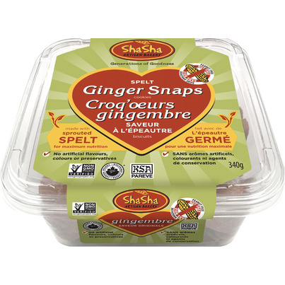 ShaSha Co. Organic Spelt Ginger Snaps