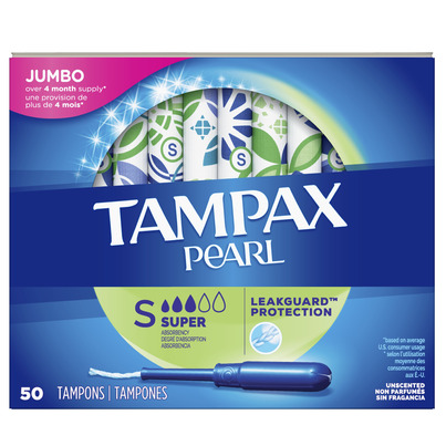 Tampax Pearl Plastic Tampons