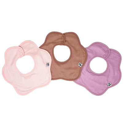 Tiny Twinkle Kaffle Roundabout Bib Pack Pink, Mauve And Lilac