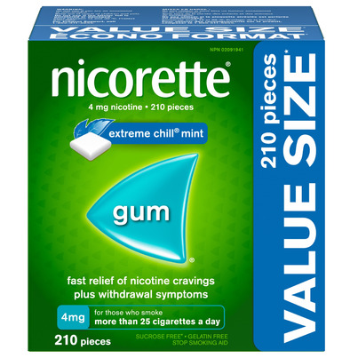 Nicorette Nicotine Gum Chill Mint 4mg