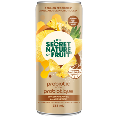 The Secret Nature Of Fruit Probiotic Soda Spiced Pineapple