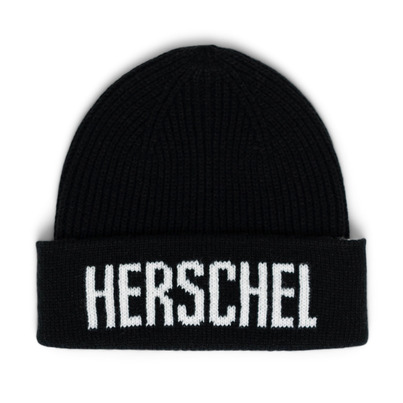 Herschel Supply Polson Knit Logo Beanie Black