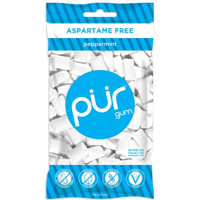 PUR Sugar-Free Peppermint Gum Bag