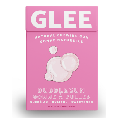Glee Gum Bubblegum Sweetened With Cane Xylitol