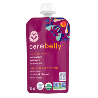 Cerebelly Organic Beet Carrot Blueberry With Coconut Milk