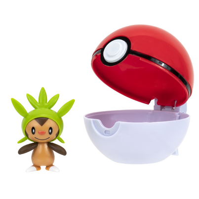 Pokemon Clip 'N' Go Chespin And Poke Ball