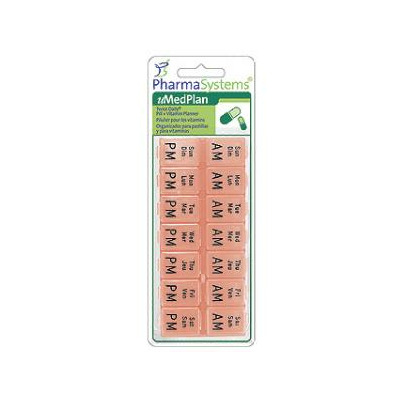 PharmaSystems Twice Daily Pill & Vitamin Planner