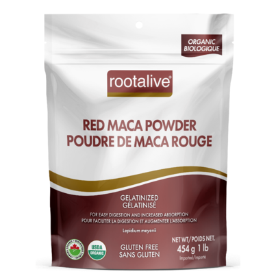Rootalive Organic Gelatinized Red Maca Powder