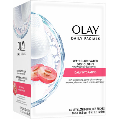 Olay Daily Facials Hydrating Cleansing Cloths Fragrance-Free