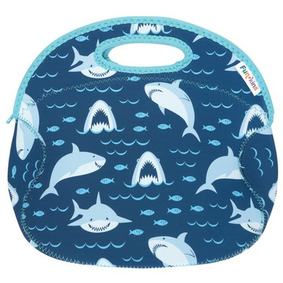 Funkins Large Insulated Lunch Bag For Kids Sharks