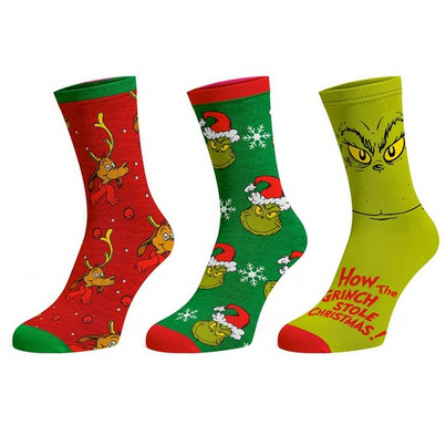 Bioworld The Grinch Youth Crew Socks 3 Pack