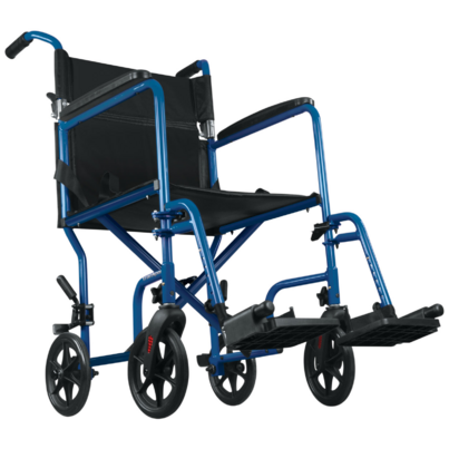 Drive Medical Hugo Transport Chair Blue