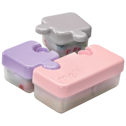 Melii Puzzle Container Pink, Grey & Purple