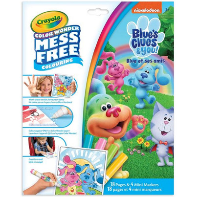 Crayola Blue's Clues And You Color Wonder Pages And Mini Markers