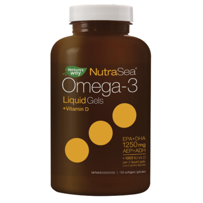 NutraSea Omega-3 Liquid Gels + Vitamin D