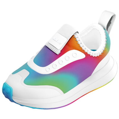 Native Shoes Robbie Dash Print Shell White Rainbow