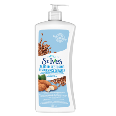 St. Ives 24 Hour Restoring Almond & Flaxseed Oil Body Lotion