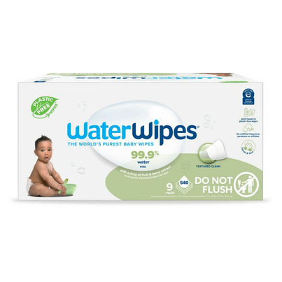 WaterWipes Textured Clean 99.9% Water Based Toddler & Baby Wipes